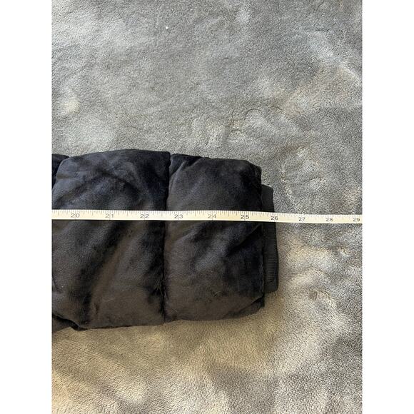 Red Marine Amsterdams faux fur lined Hooded velvet puffer Jacket Black  Large - Picture 8 of 12